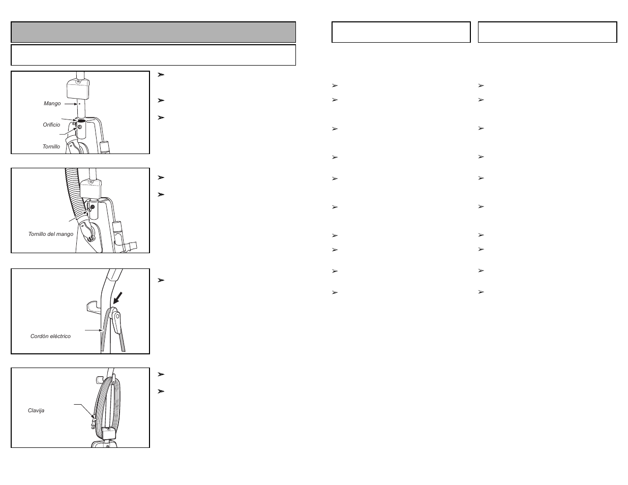 Assembly, Attaching handle | Panasonic MC-UG502 User Manual | Page 12 / 48