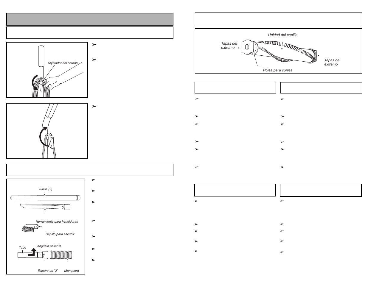 Feature, Using cord hook, Tool storage | Panasonic MC-UG502 User Manual | Page 35 / 48