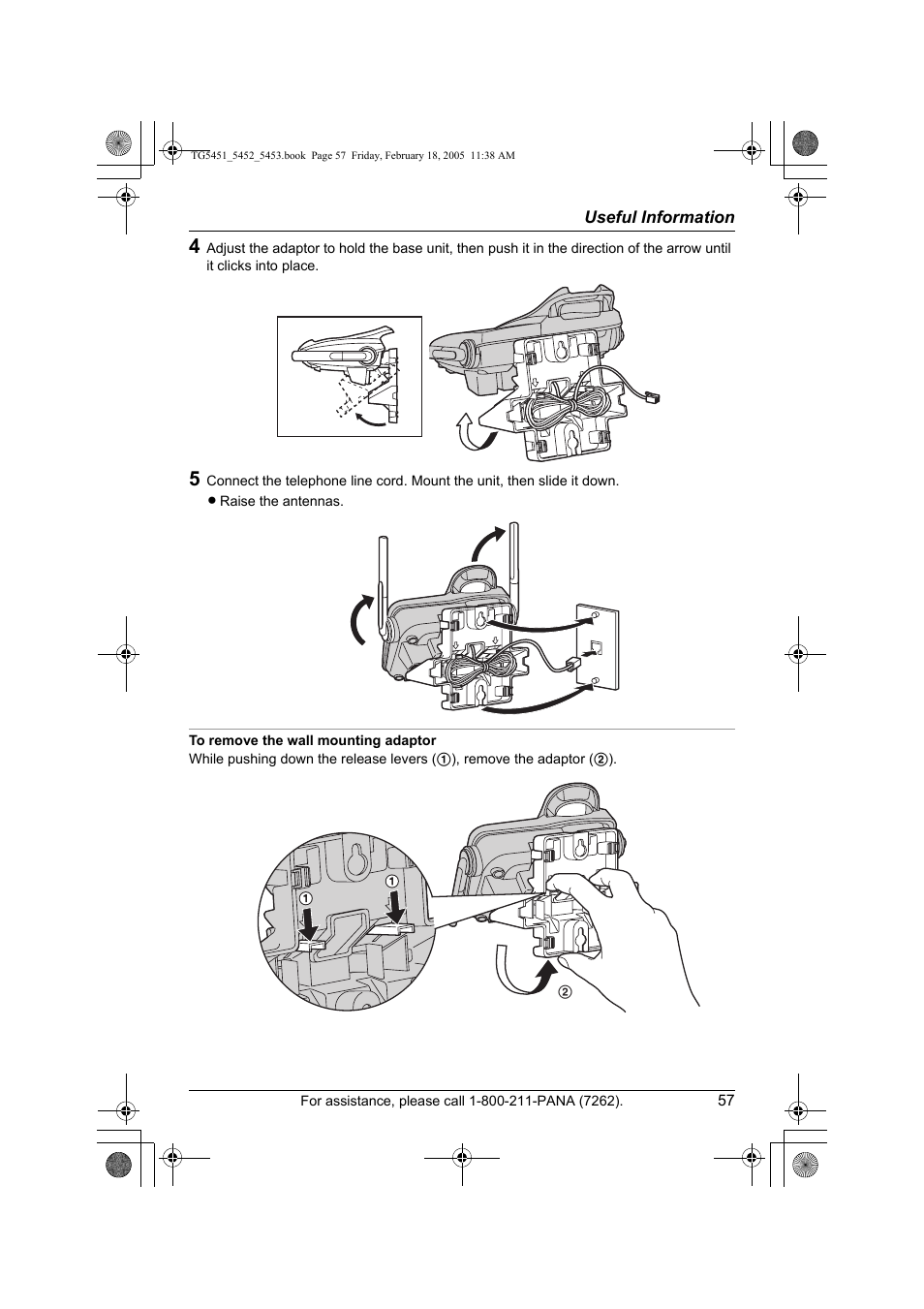 Panasonic KX-TG5452 User Manual | Page 57 / 76