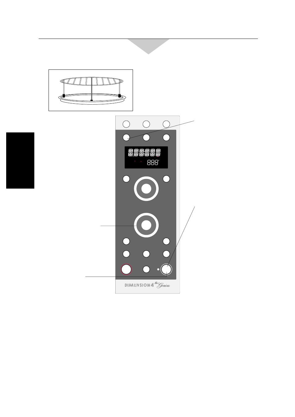 On grill, Select grill power, Press | Place the food, Set time, Operation & hints | Panasonic NN-C2000W User Manual | Page 20 / 100