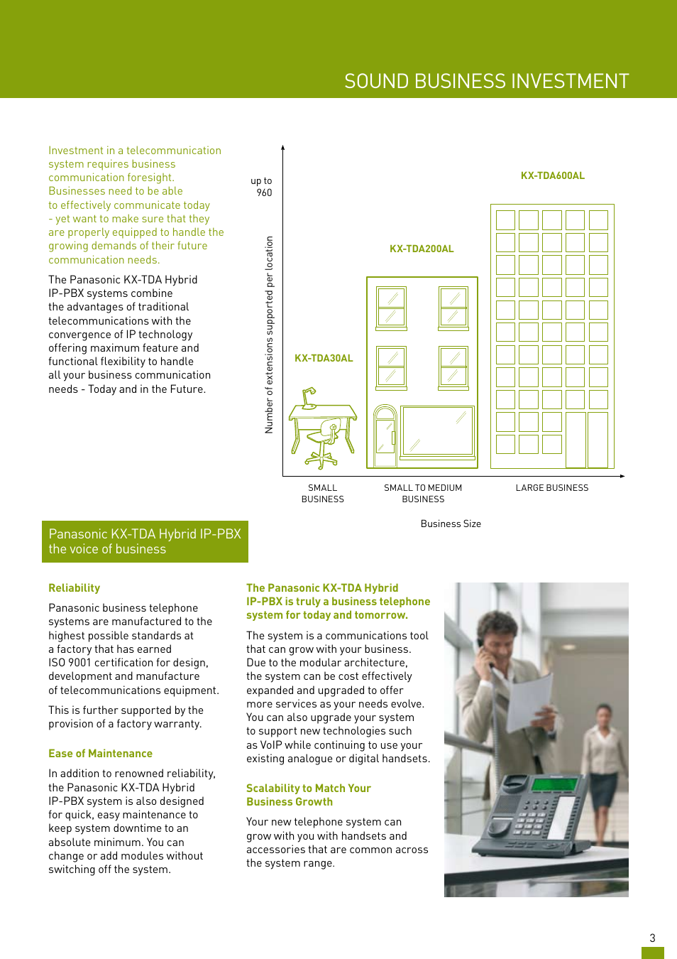 Sound business investment | Panasonic KX-TDA200AL User Manual | Page 3 / 16