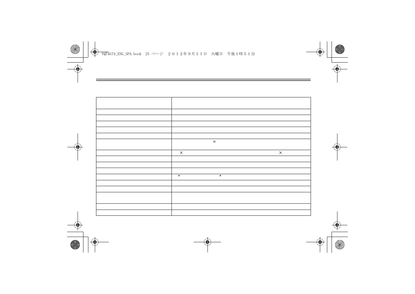 Especificaciones | Panasonic Interchangeable Lens for Digital Camera H-HS35100 User Manual | Page 25 / 26