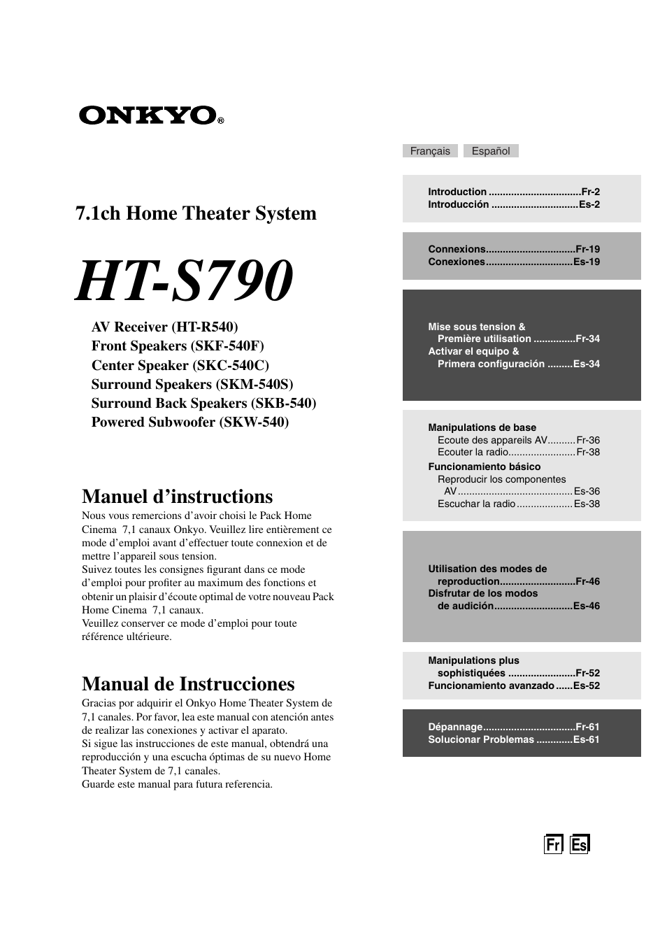 Panasonic HT-S790 User Manual | 144 pages