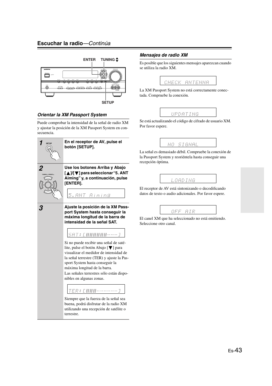 Escuchar la radio —continúa | Panasonic HT-S790 User Manual | Page 109 / 144