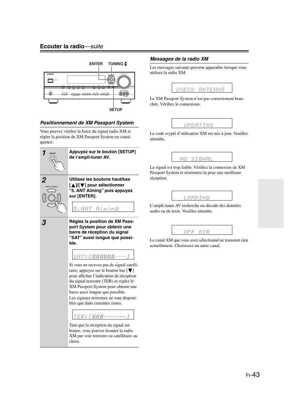 Ecouter la radio —suite | Panasonic HT-S790 User Manual | Page 43 / 144