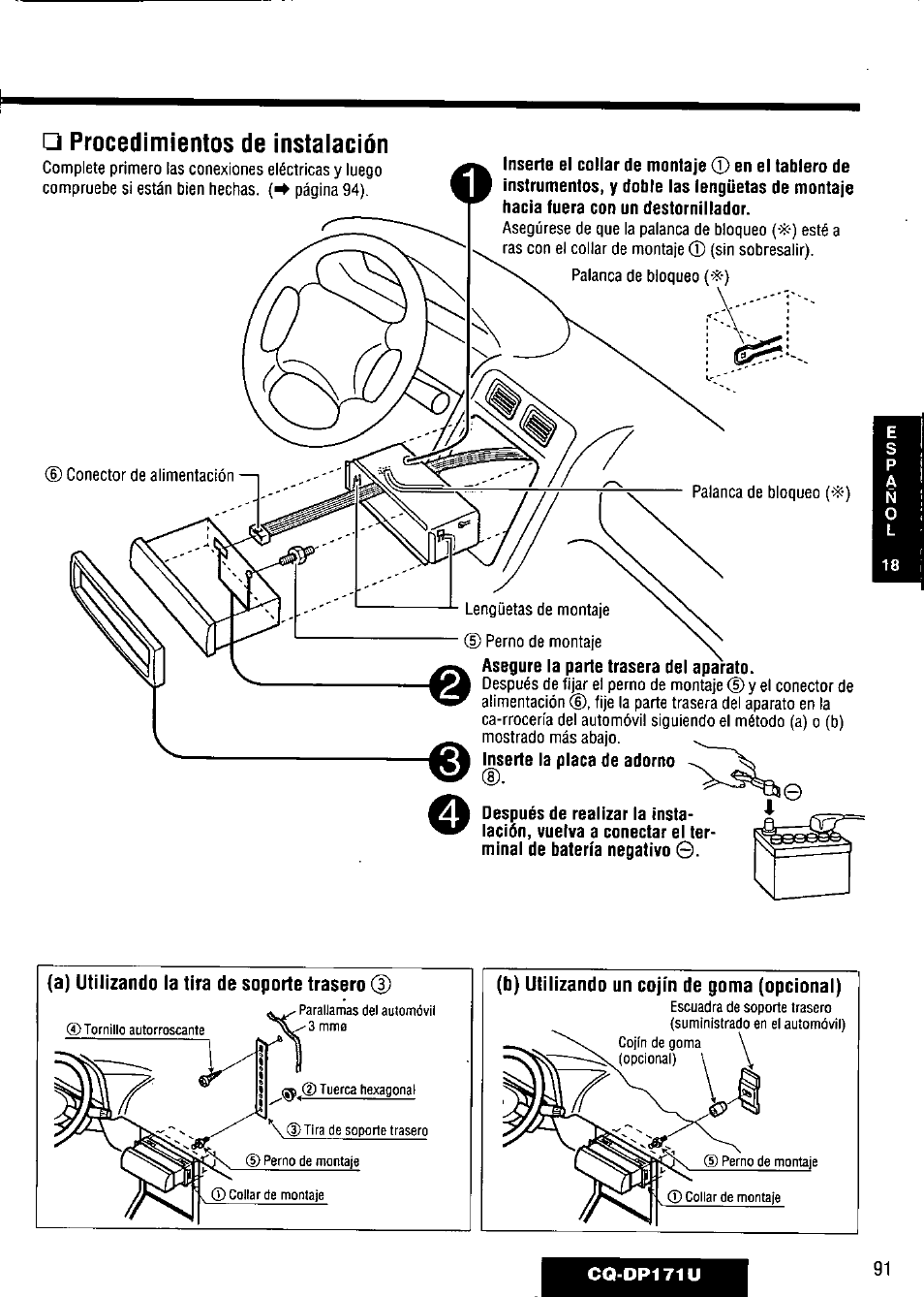 Panasonic CQ-DP171U User Manual | Page 91 / 109