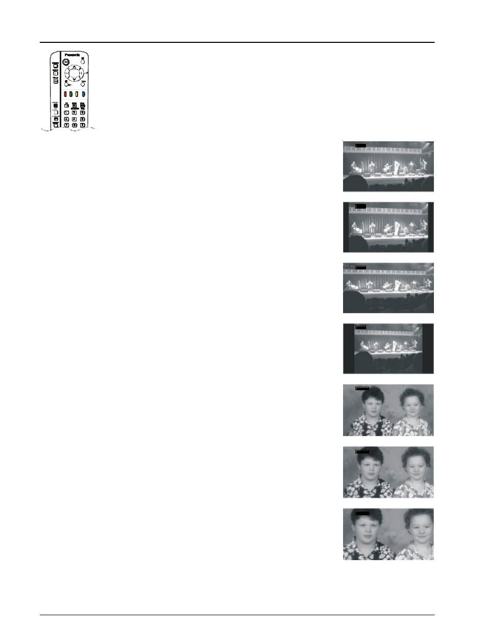 Aspect control | Panasonic TX-86PW200A User Manual | Page 24 / 44