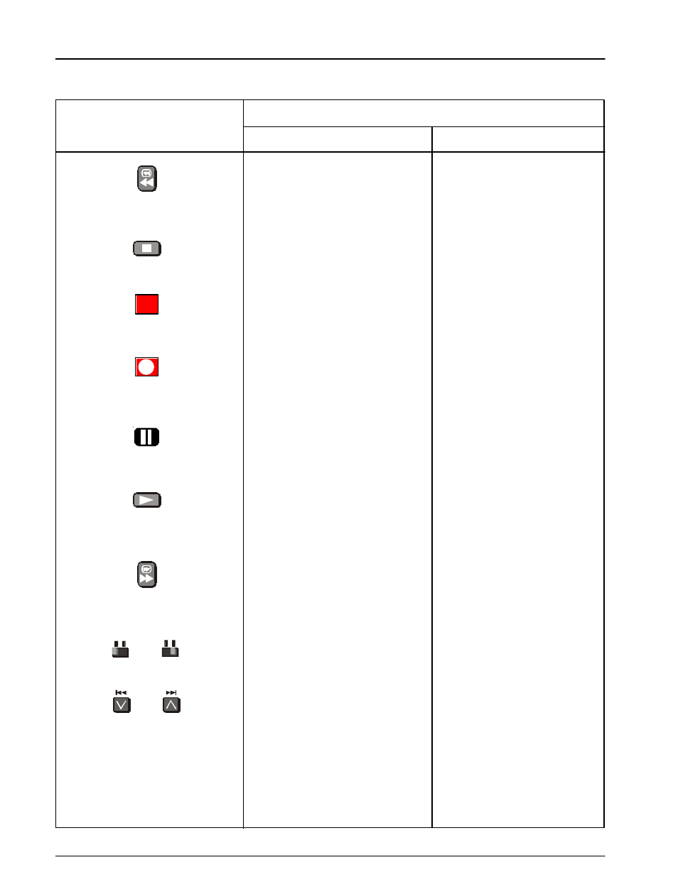 Programme skip, Programme number down and up, Vcr / dvd switch | Fast forward / cue, Play, Pause, Record, Power button, Stop, Rewind / review | Panasonic TX-86PW200A User Manual | Page 34 / 44