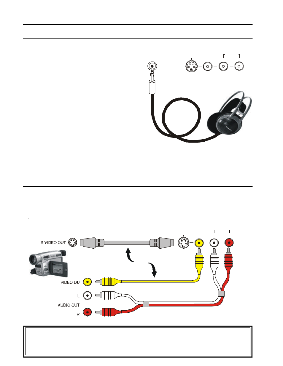 Connecting equipment to the tv, Front panel connections, Av equipment | Headphones | Panasonic TX-86PW200A User Manual | Page 36 / 44