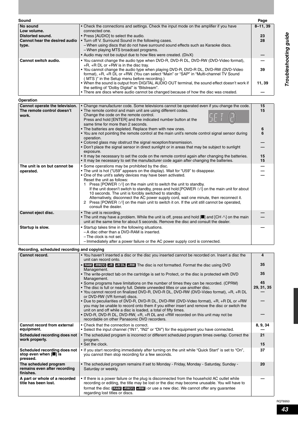 Panasonic DMR-ES16 User Manual | Page 43 / 48