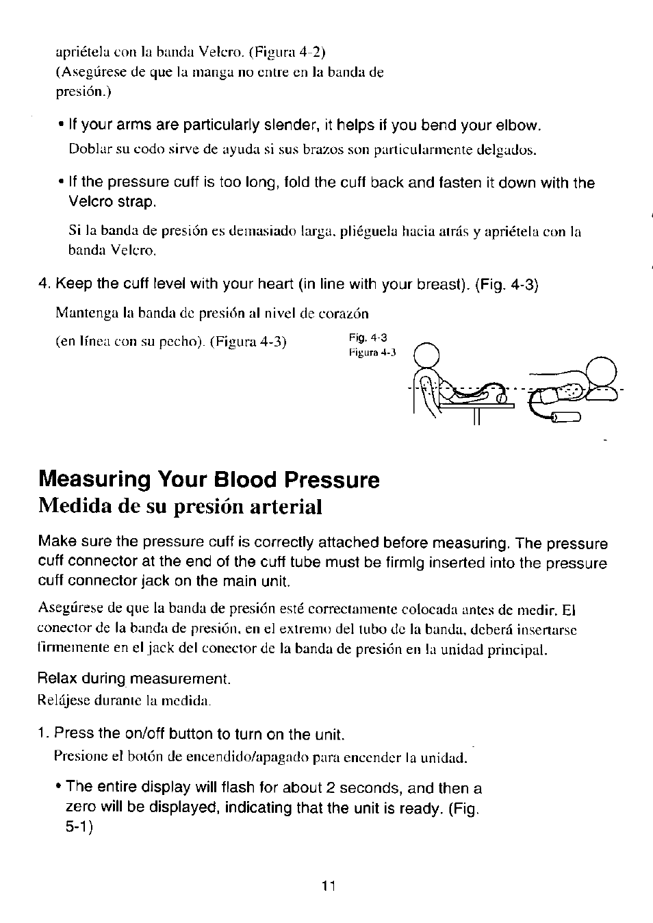 Measuring your blood pressure, Medida de su presión arterial, Basics of blood pressure | Panasonic EW-254 User Manual | Page 12 / 24