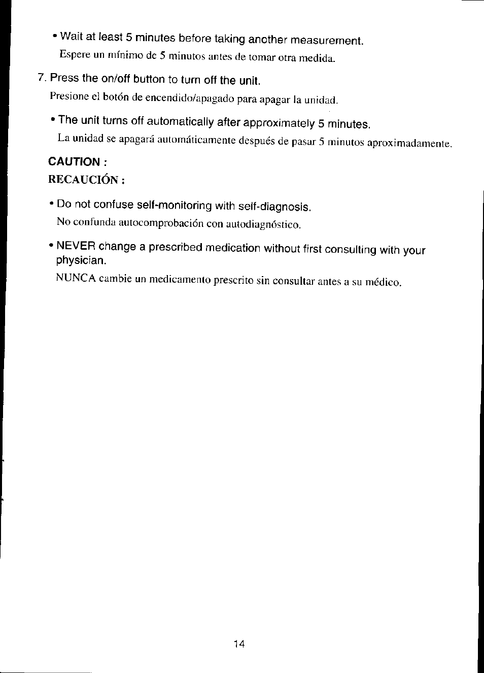 Panasonic EW-254 User Manual | Page 15 / 24