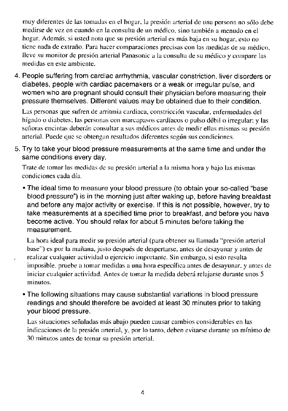 Panasonic EW-254 User Manual | Page 5 / 24