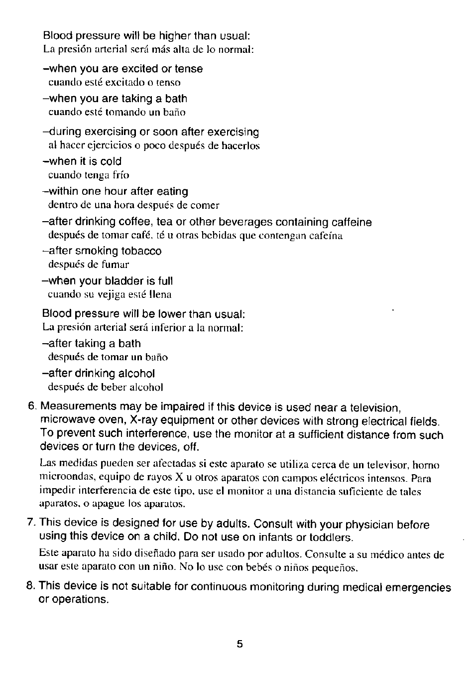 Panasonic EW-254 User Manual | Page 6 / 24