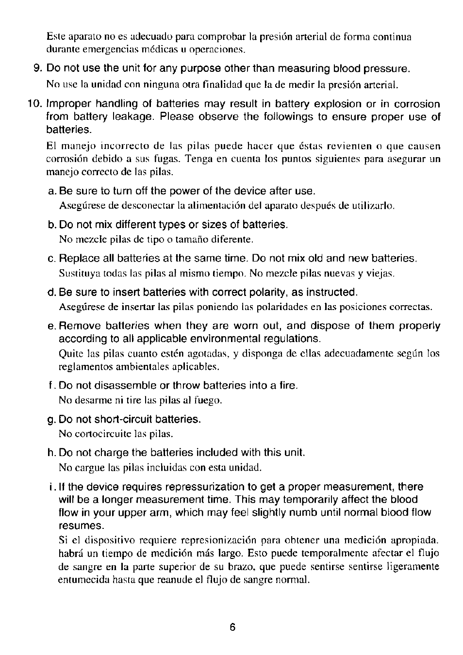 Panasonic EW-254 User Manual | Page 7 / 24