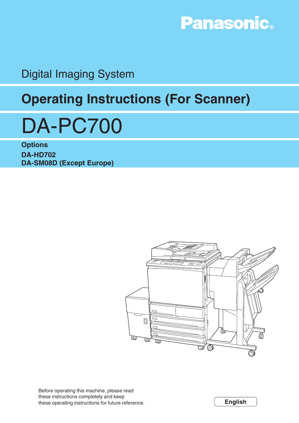 Panasonic DA-PC700 User Manual | 65 pages