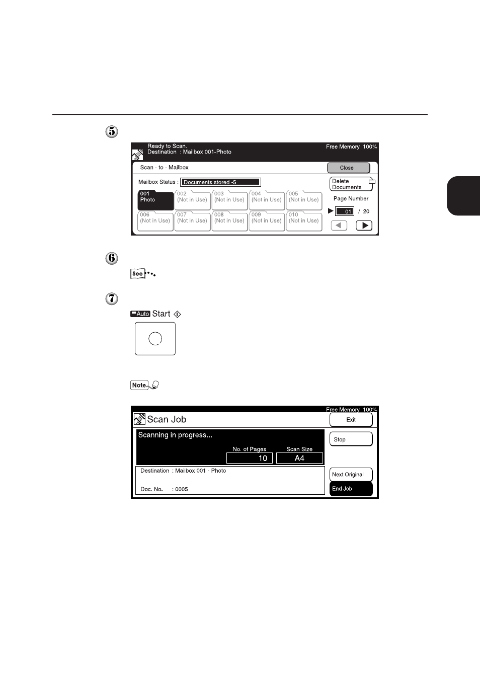 Operating the scanner 19 | Panasonic DA-PC700 User Manual | Page 27 / 65