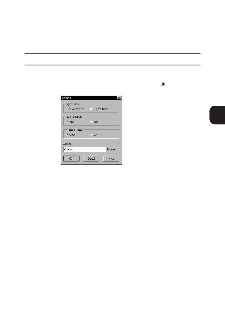 Operating the client (personal computer) 43, 3 changing import settings | Panasonic DA-PC700 User Manual | Page 51 / 65