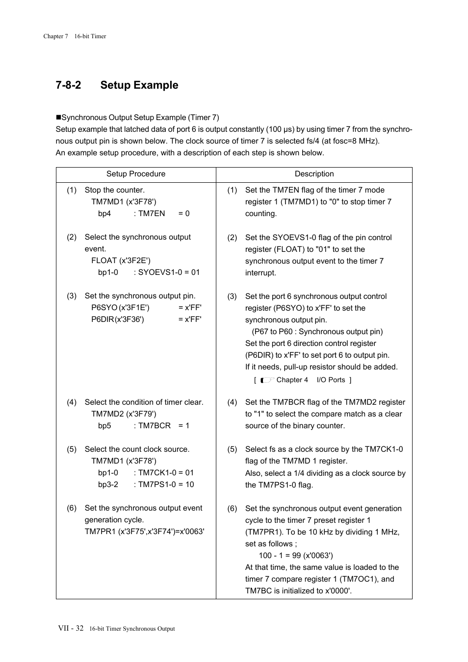 8-2 setup example | Panasonic MN101C77C User Manual | Page 292 / 544
