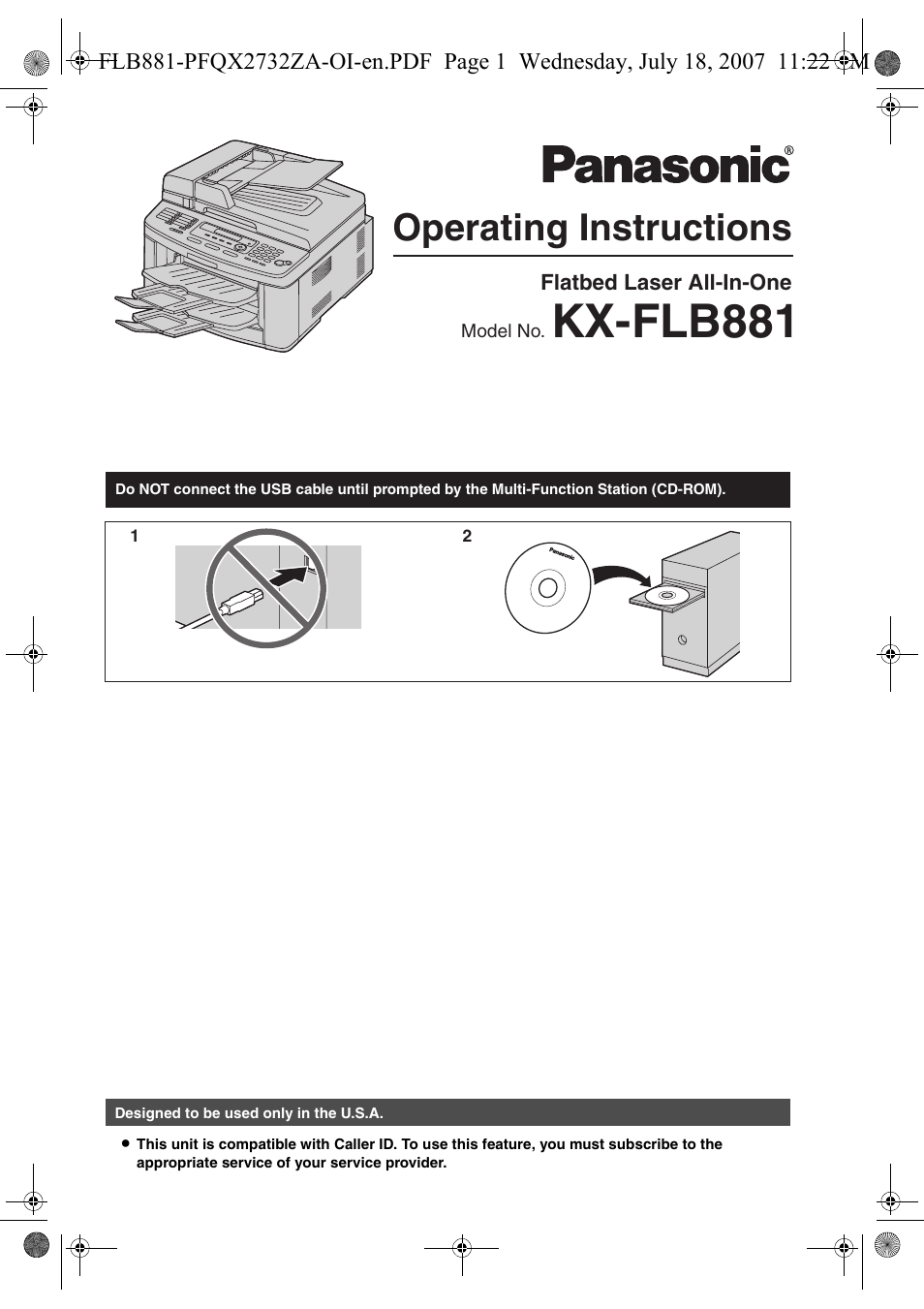 Panasonic KX-FLB881 User Manual | 104 pages