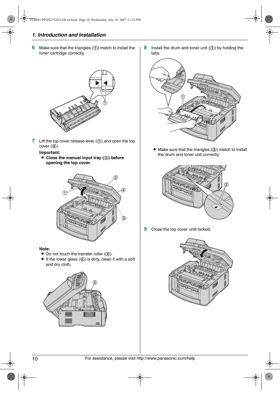Panasonic KX-FLB881 User Manual | Page 10 / 104