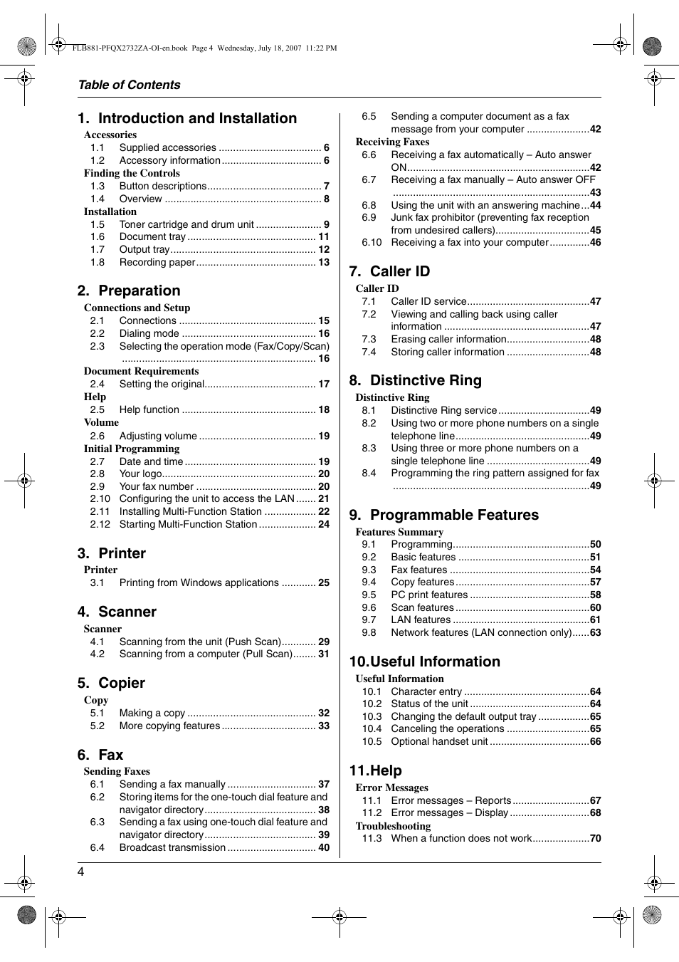 Panasonic KX-FLB881 User Manual | Page 4 / 104