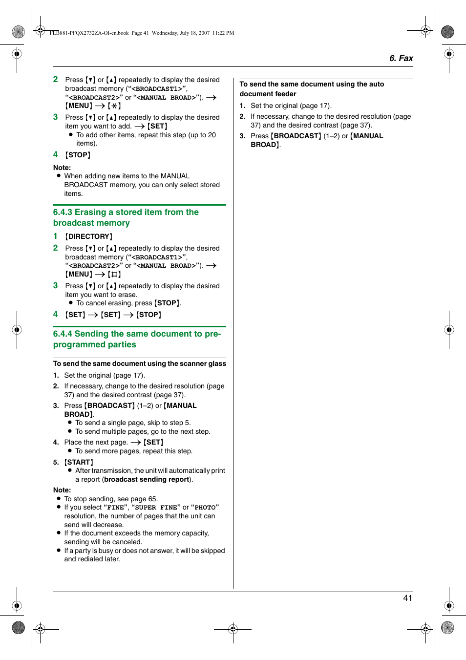 Panasonic KX-FLB881 User Manual | Page 41 / 104