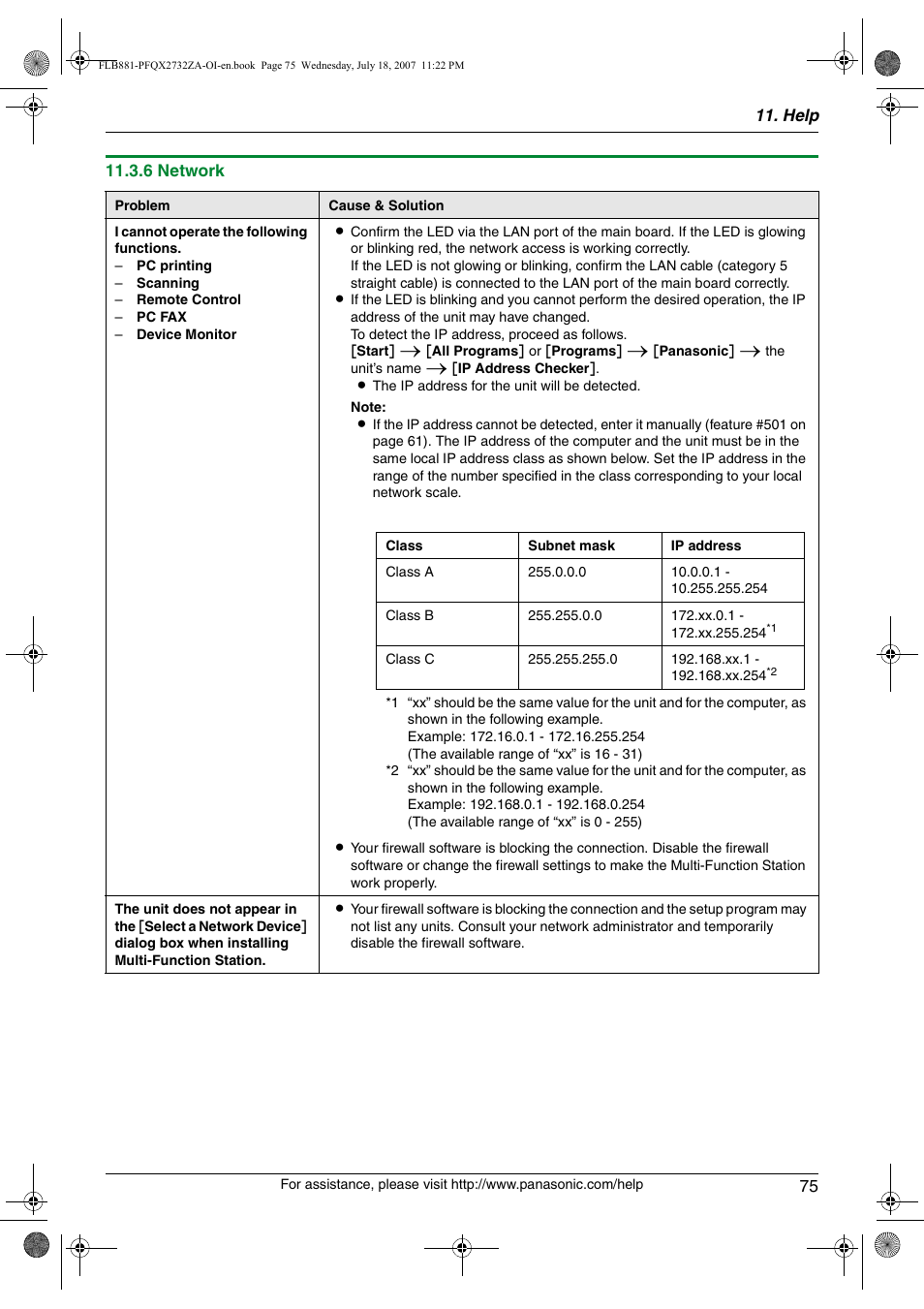 Panasonic KX-FLB881 User Manual | Page 75 / 104