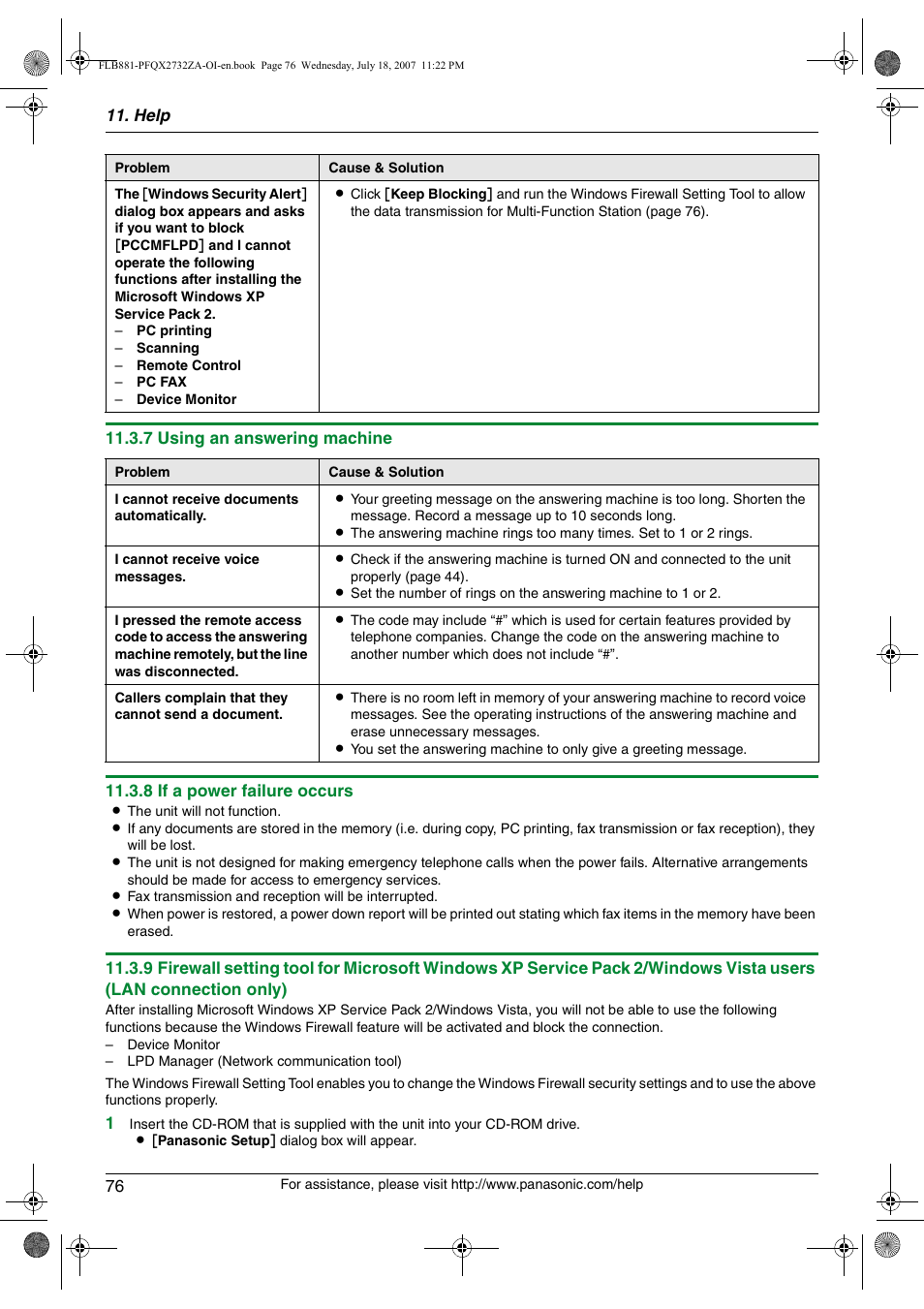 Panasonic KX-FLB881 User Manual | Page 76 / 104