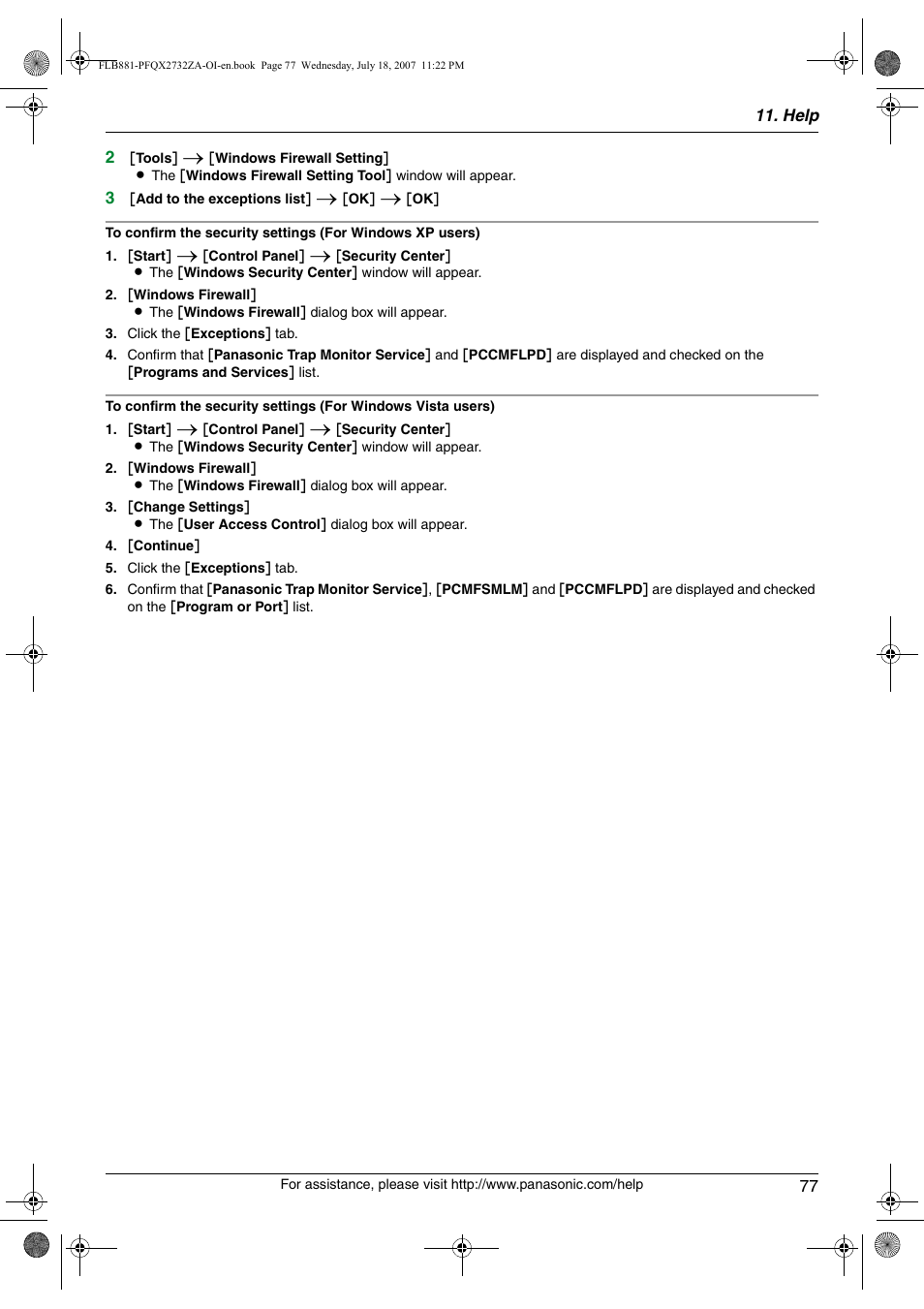 Panasonic KX-FLB881 User Manual | Page 77 / 104