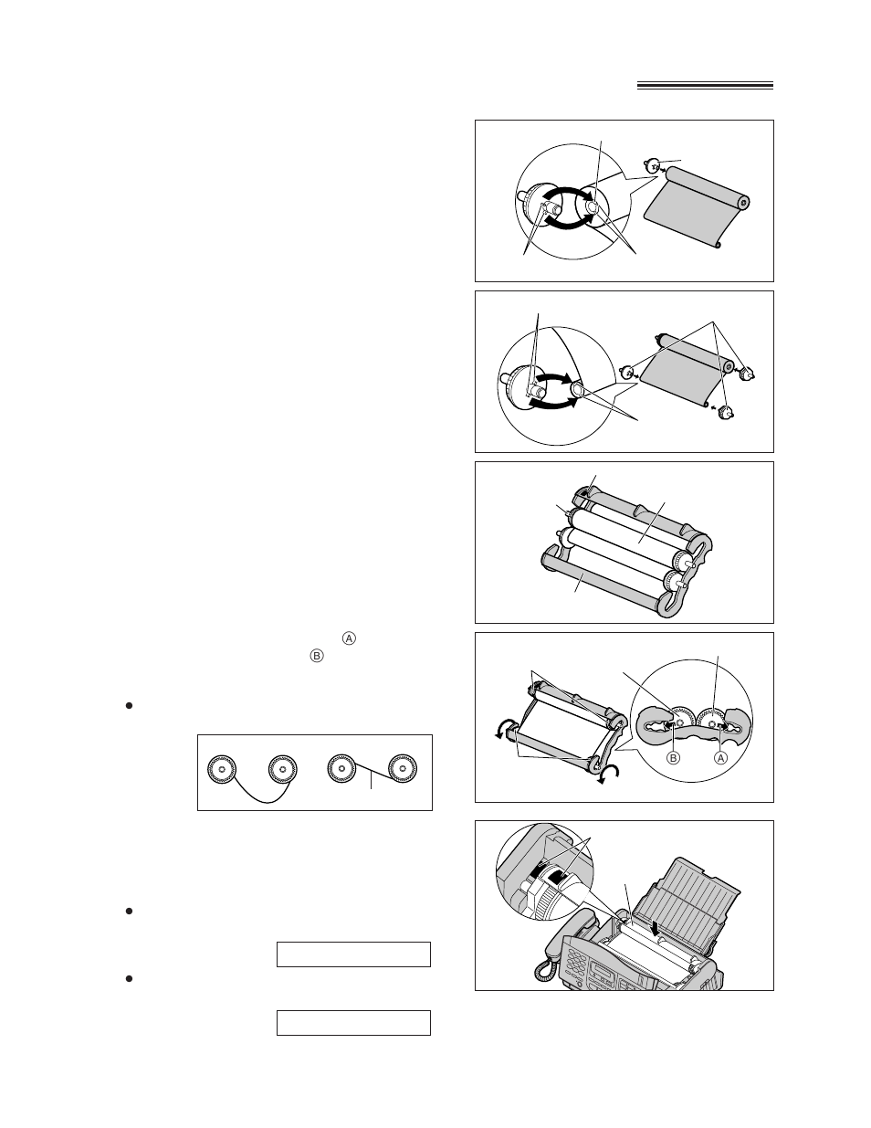 Replacing the film or film cartridge, Cont.) | Panasonic KX-FM220 User Manual | Page 100 / 112