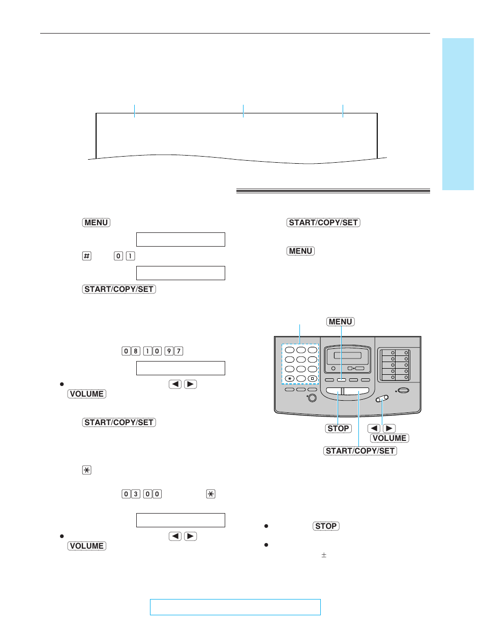 Initial preparation, Setting the date and time, Quick start | Panasonic KX-FM220 User Manual | Page 13 / 112