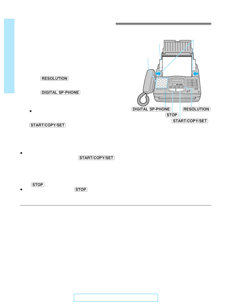 Transmitting documents, Quick start | Panasonic KX-FM220 User Manual | Page 20 / 112