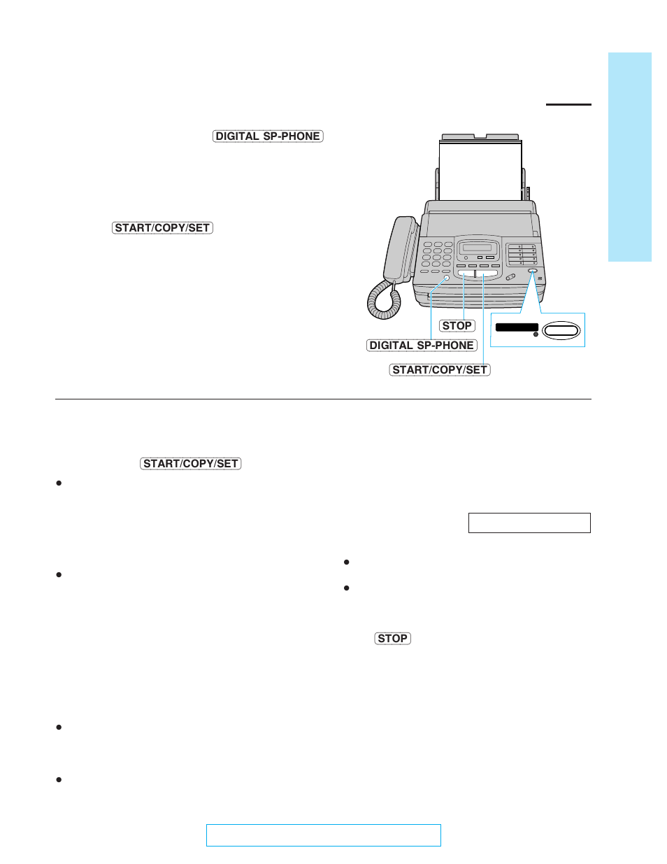 Quick start | Panasonic KX-FM220 User Manual | Page 23 / 112