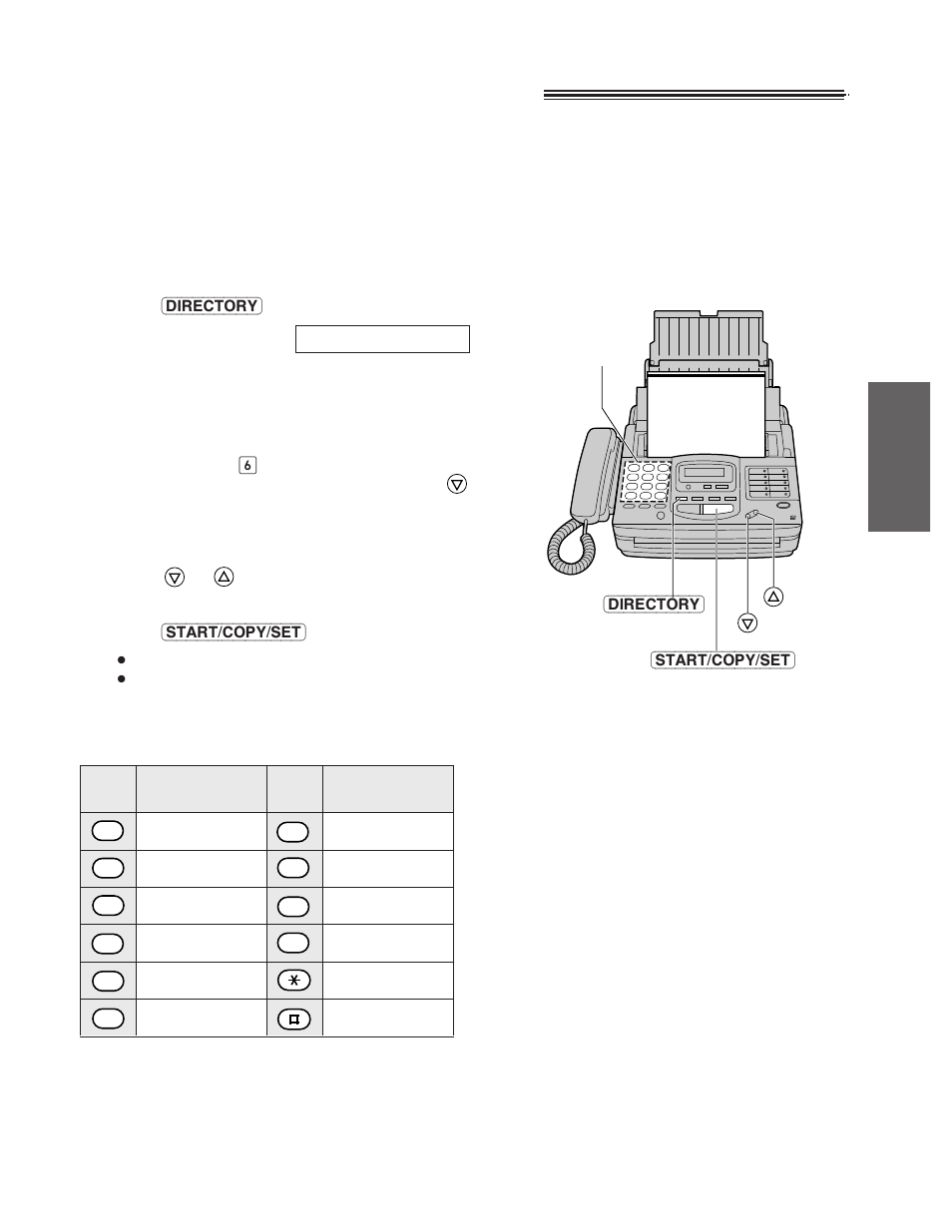 Electronic telephone directory, Selecting a station name in the directory) | Panasonic KX-FM220 User Manual | Page 35 / 112
