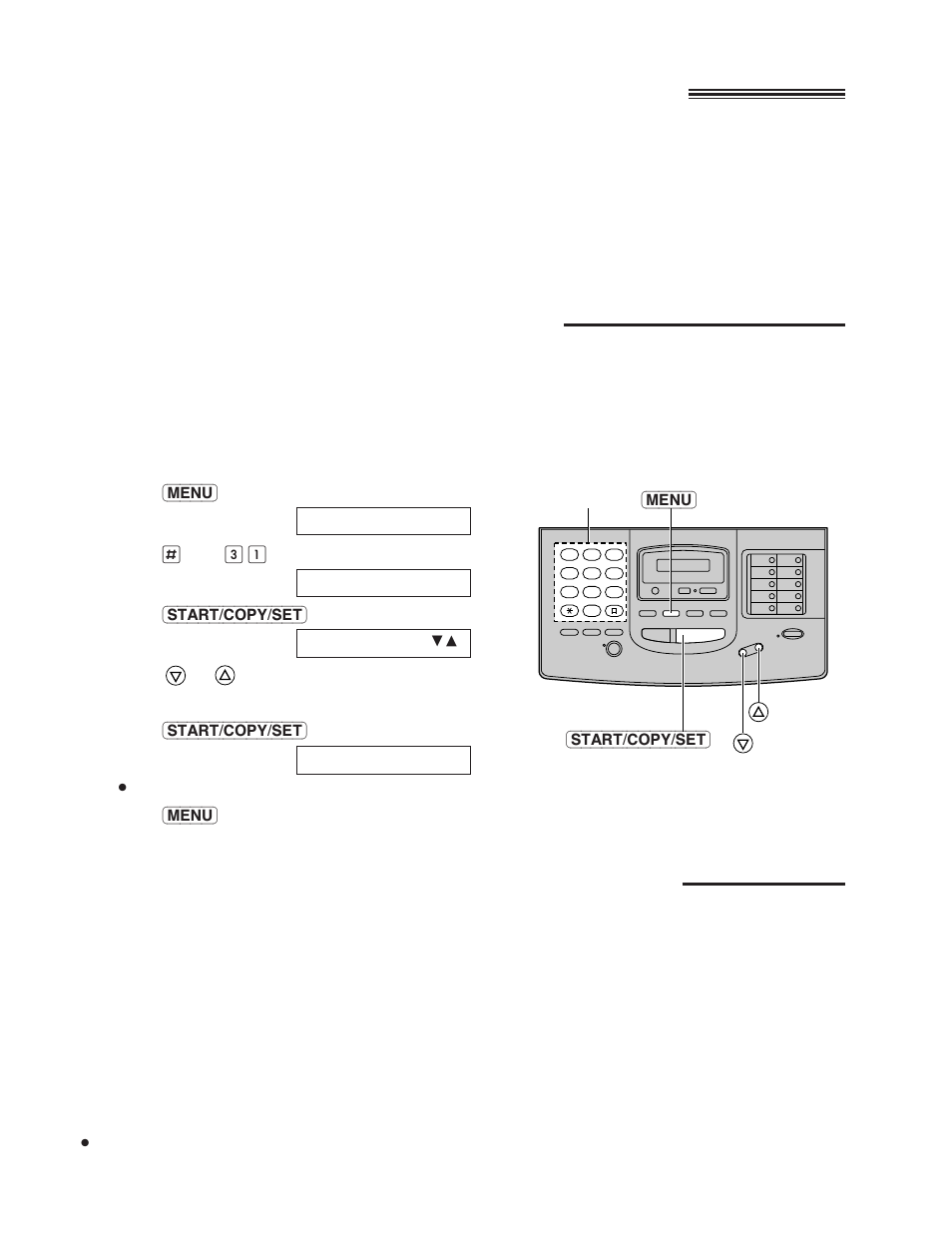 Receiving with a distinctive ring service, Setting the distinctive ringing pattern, How the unit will answer in each receive mode | Panasonic KX-FM220 User Manual | Page 42 / 112