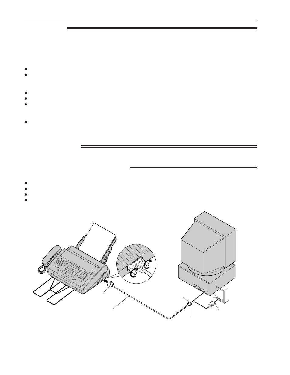 Multi-function center, Preparation, Features | Connecting to a computer | Panasonic KX-FM220 User Manual | Page 74 / 112