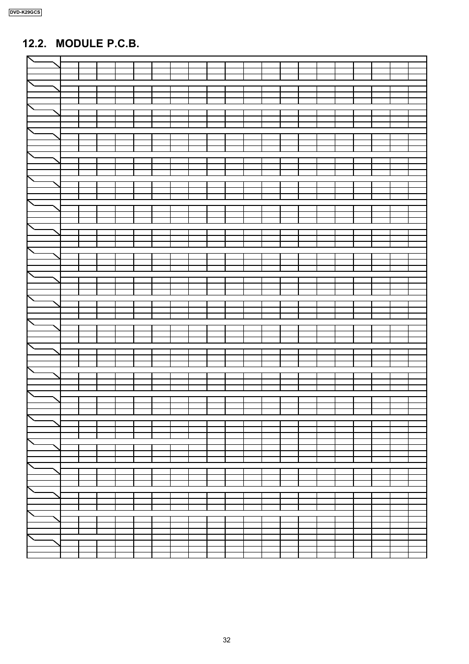 Module p.c.b | Panasonic DVD-K29GCS User Manual | Page 32 / 64