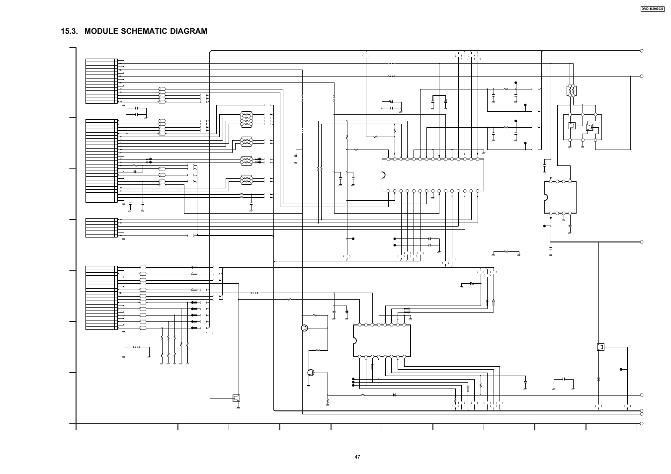 Module schematic diagram | Panasonic DVD-K29GCS User Manual | Page 47 / 64