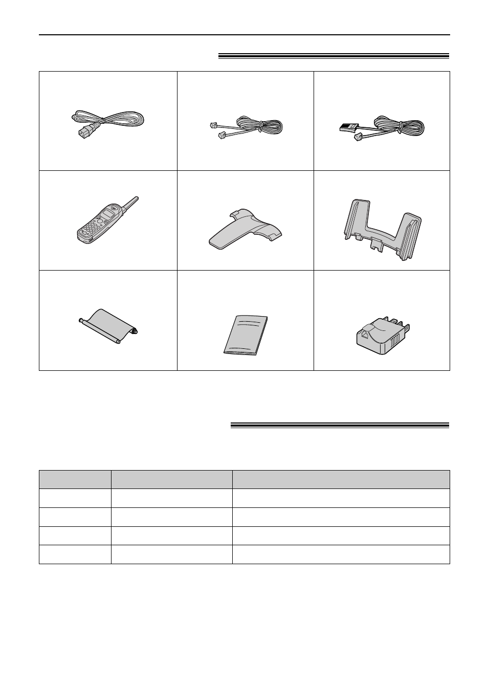 Initial preparation, Accessories, Included accessories | Accessory information | Panasonic KX-FC175AL User Manual | Page 10 / 96