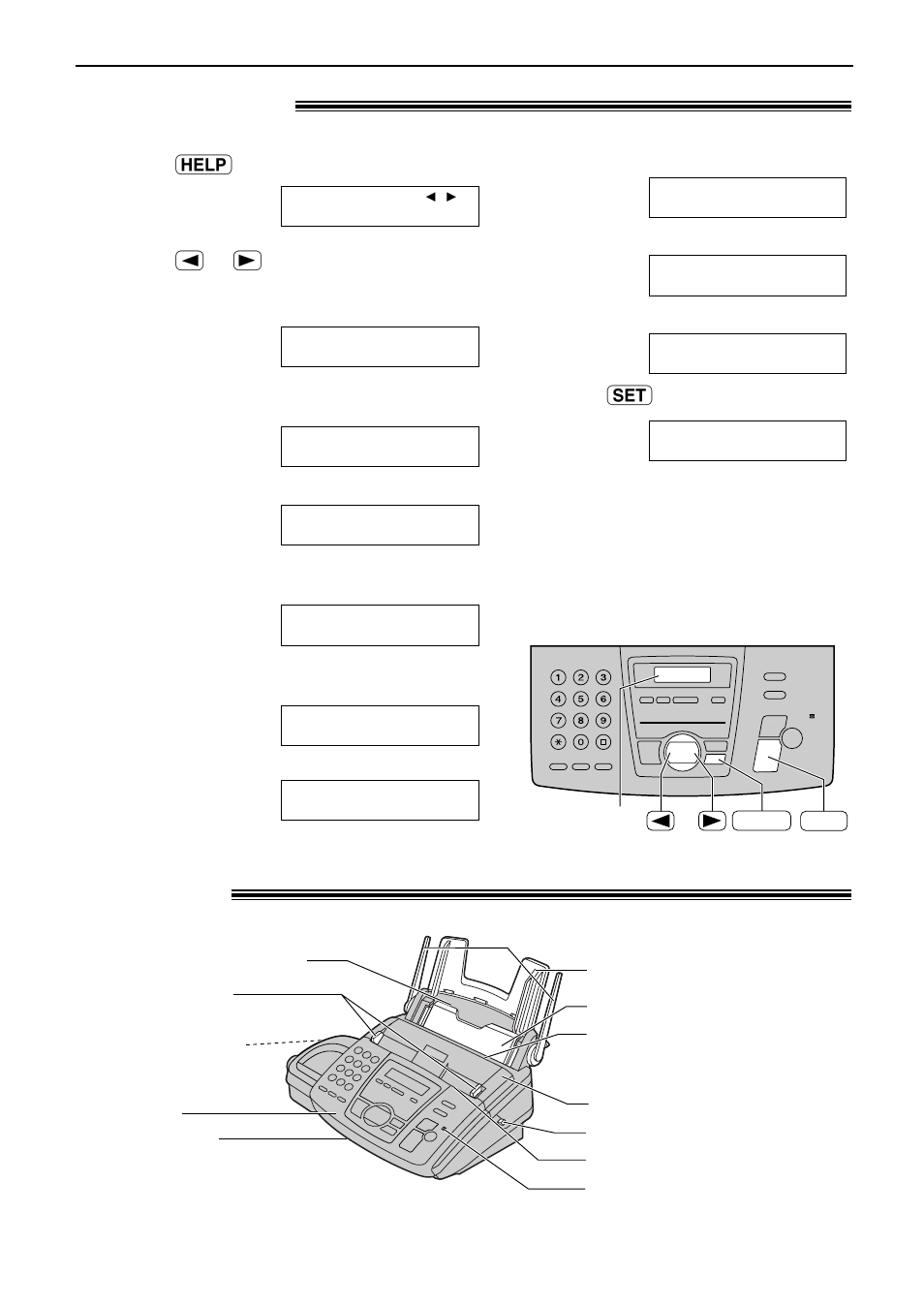 Help function, Finding the controls (base unit), Overview | Help button / finding the controls (base unit) | Panasonic KX-FC175AL User Manual | Page 11 / 96