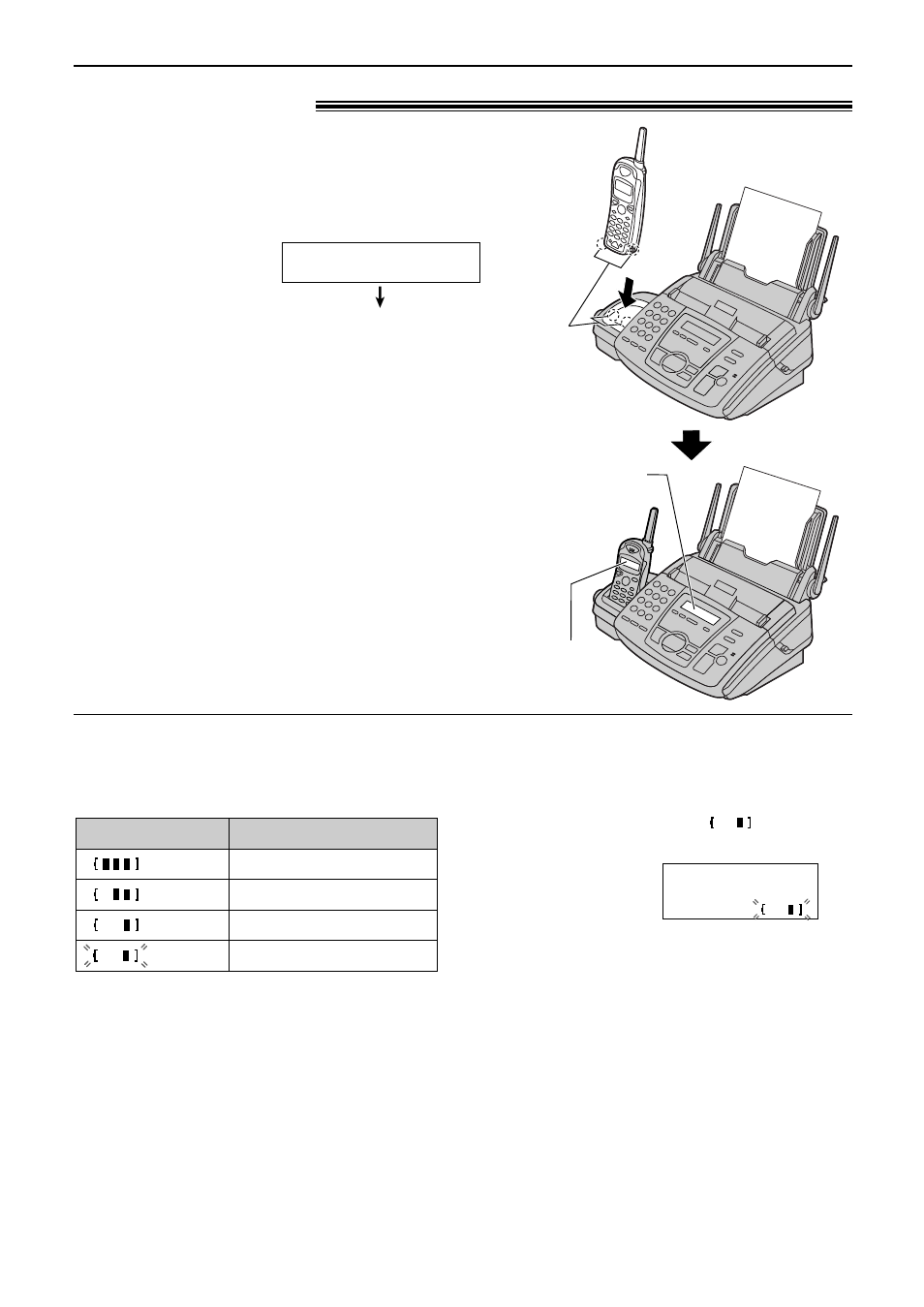 Battery charge, Setup (handset), Battery charge ) | Panasonic KX-FC175AL User Manual | Page 22 / 96