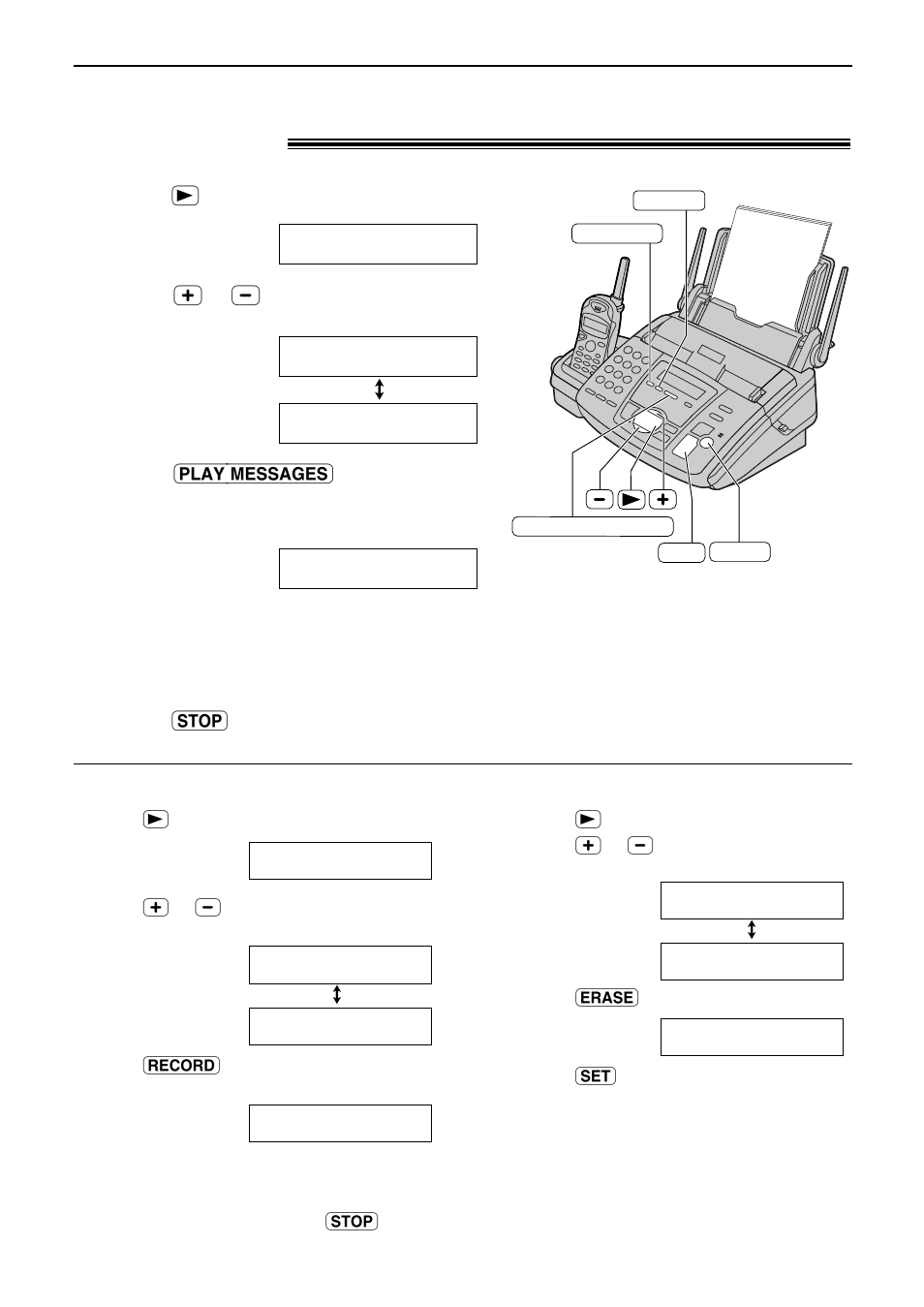 Listening to recorded messages using the base unit, Voice mailbox | Panasonic KX-FC175AL User Manual | Page 66 / 96