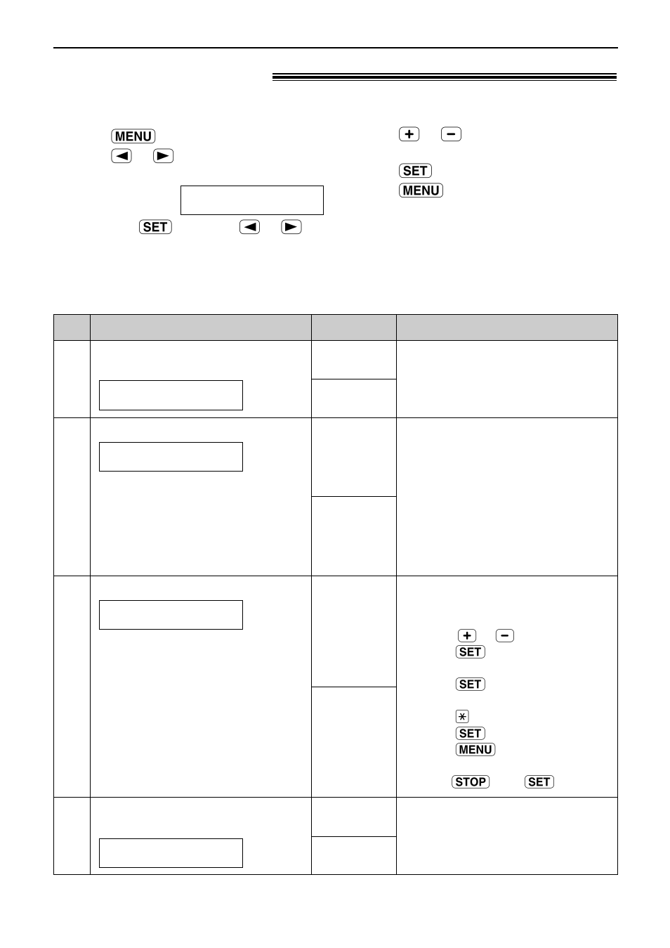 Advanced features, Features summary, How to set menu options programming table | Panasonic KX-FC175AL User Manual | Page 72 / 96