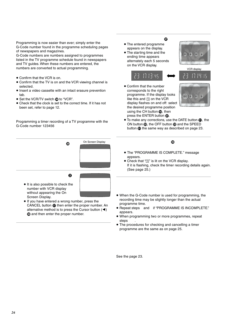 G-code programming | Panasonic NV-FJ600 User Manual | Page 26 / 34
