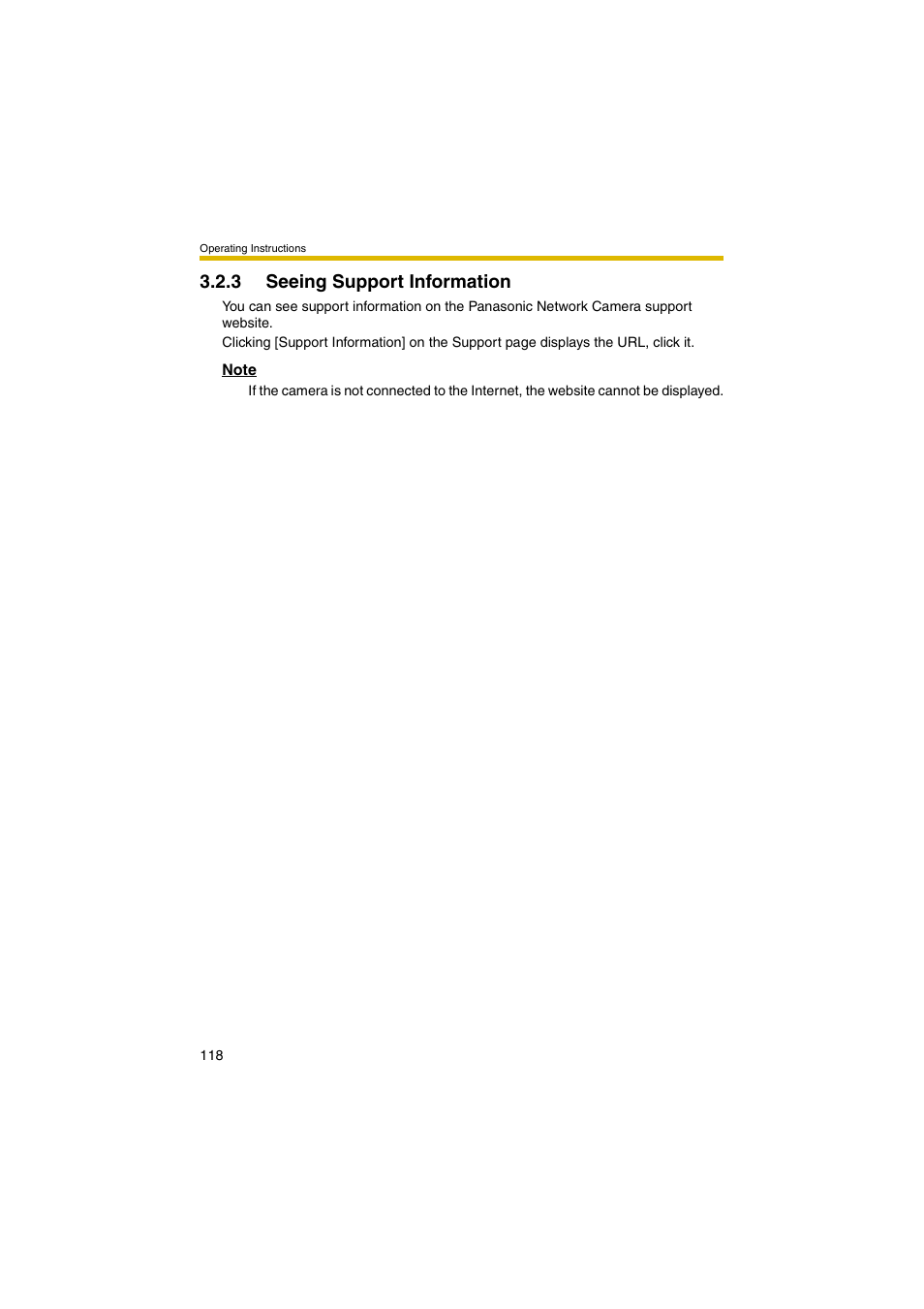 3 seeing support information | Panasonic KX-HCM280A User Manual | Page 118 / 148