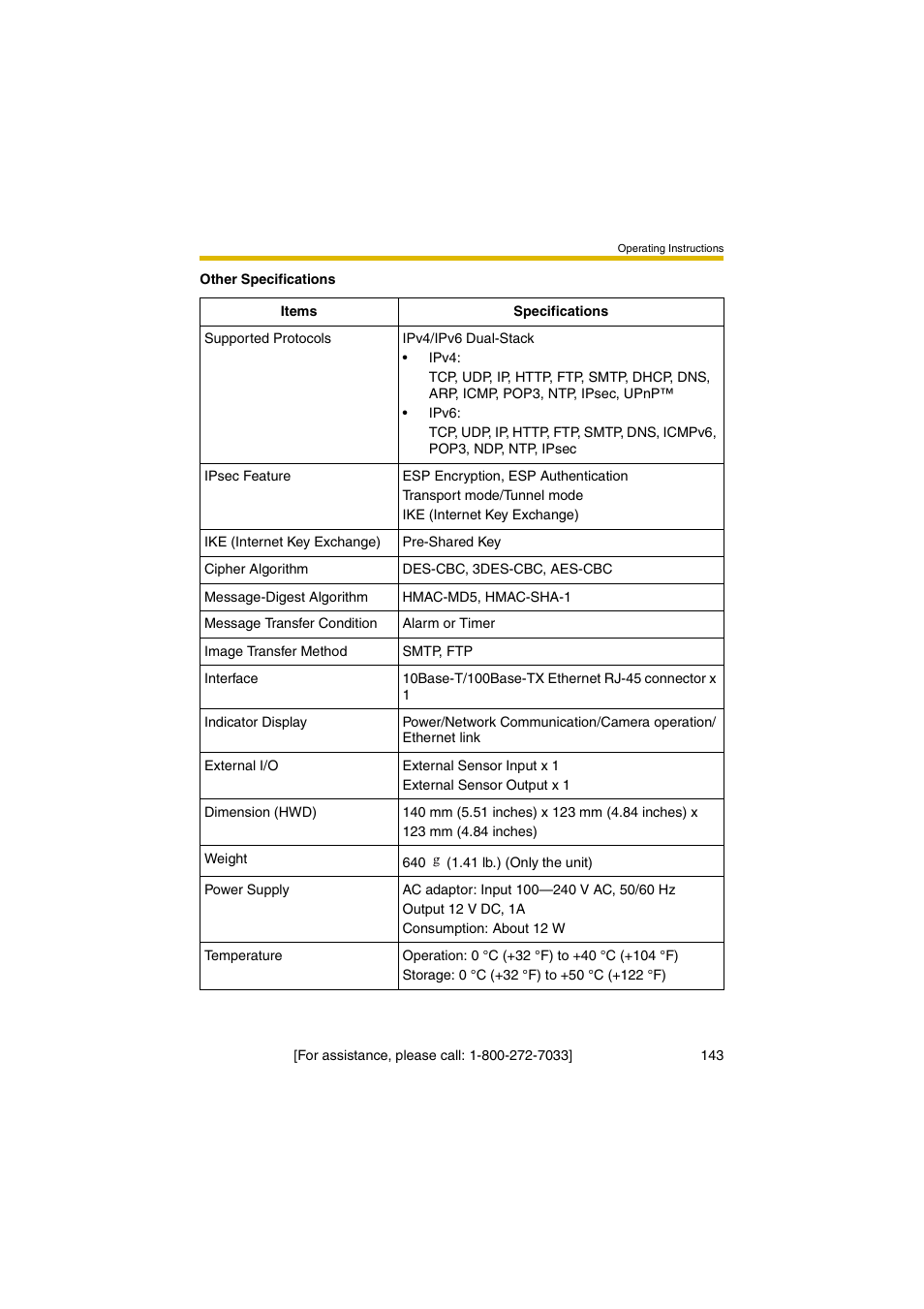 Panasonic KX-HCM280A User Manual | Page 143 / 148