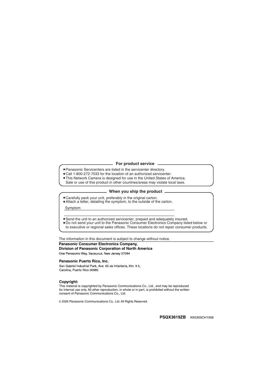 Panasonic KX-HCM280A User Manual | Page 148 / 148