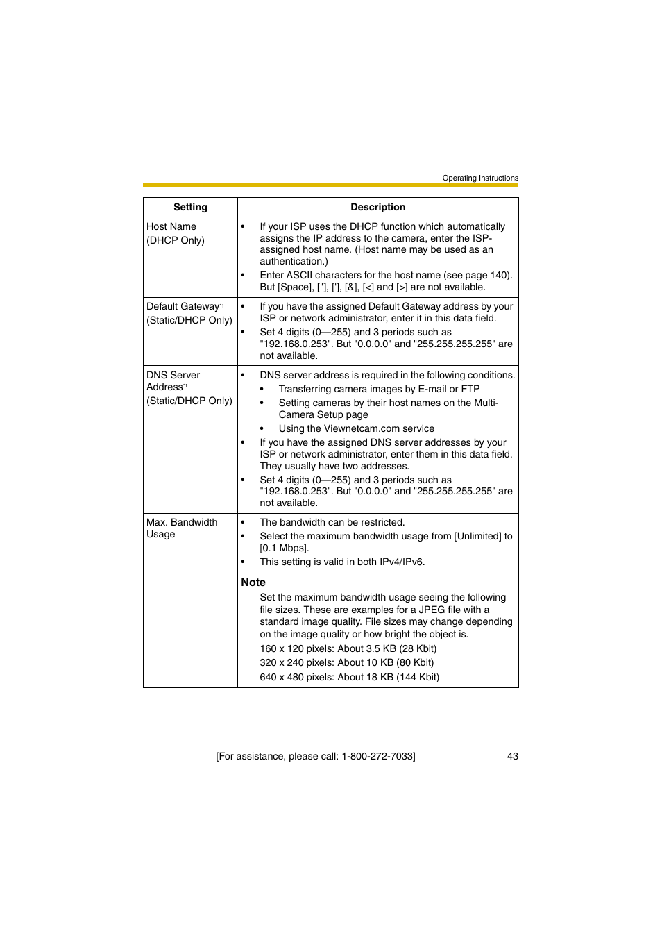 43 and | Panasonic KX-HCM280A User Manual | Page 43 / 148
