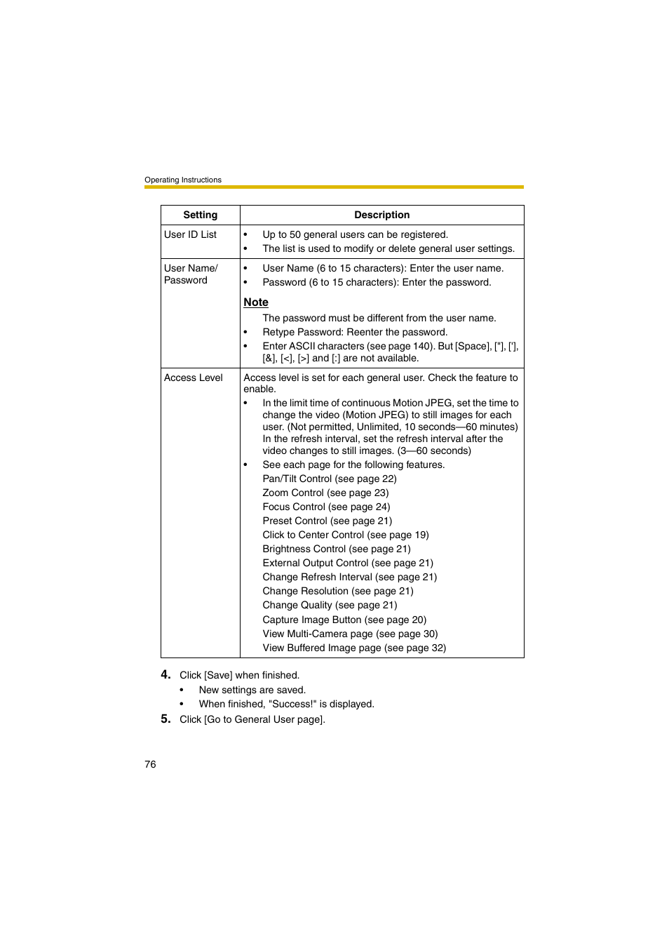 Panasonic KX-HCM280A User Manual | Page 76 / 148